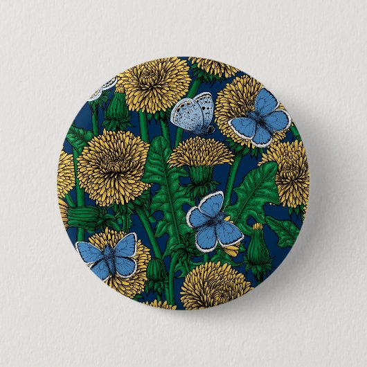 Badge Rond 5 Cm Dandelion medow (Devant)