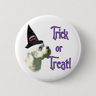Badge Rond 5 Cm Dandie Dinmont Terrier Trick