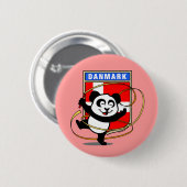 Badge Rond 5 Cm Danemark Gymnastique rythmique Panda (Devant & derrière)