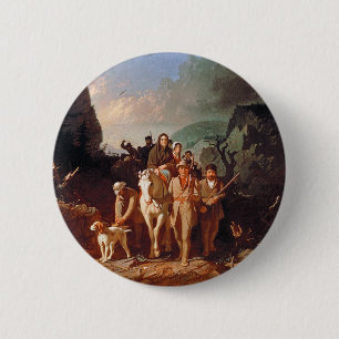 Badge Rond 5 Cm Daniel Boone escorte les colons