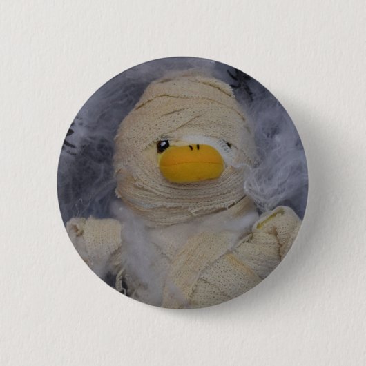Badge Rond 5 Cm Danny Duck la Momie (Devant)