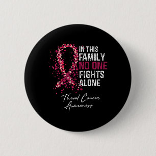 Badge Rond 5 Cm Dans cette famille combat seul le cancer de la che