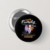Badge Rond 5 Cm Dans Cette Famille Personne ne combat seul Team Le (Devant & derrière)