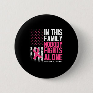Badge Rond 5 Cm Dans cette famille, personne ne lutte seul contre