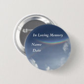 Badge Rond 5 Cm Dans la mémoire affectueuse (Devant & derrière)