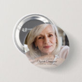 Badge Rond 5 Cm Dans la mémoire aimante | Garde photo Vignette (Devant & derrière)