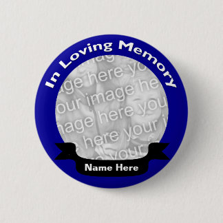 Badge Rond 5 Cm Dans la touche mémoire/bleu affectueux