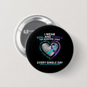 Badge Rond 5 Cm Dans l'amour Mémoire Prévention Suicide (Devant & derrière)