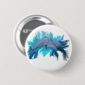 Badge Rond 5 Cm Dans le dauphin - l'école (Devant & derrière)