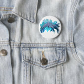 Badge Rond 5 Cm Dans le dauphin - l'école (En situation)