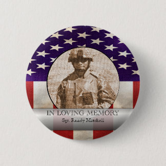 Badge Rond 5 Cm Dans l'hommage militaire de coutume de photo de