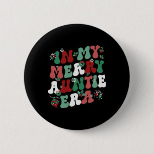 Badge Rond 5 Cm Dans Ma Joyeuse Tante Era Décor de Noël Pjm Pyjama
