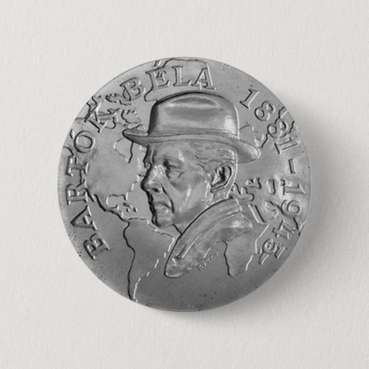 BADGE ROND 5 CM DANS MEMORIAM BARTÓK BÉLA (Devant)