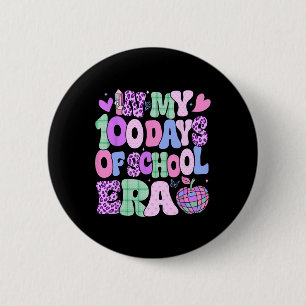Badge Rond 5 Cm Dans Mes 100 Jours De L'Ère Scolaire Super 100E Jo