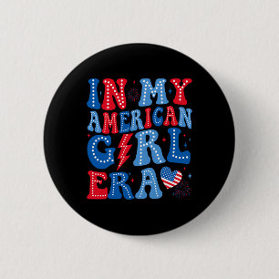 Badge Rond 5 Cm Dans Mon American Girl Era Retro 4 juillet P Super