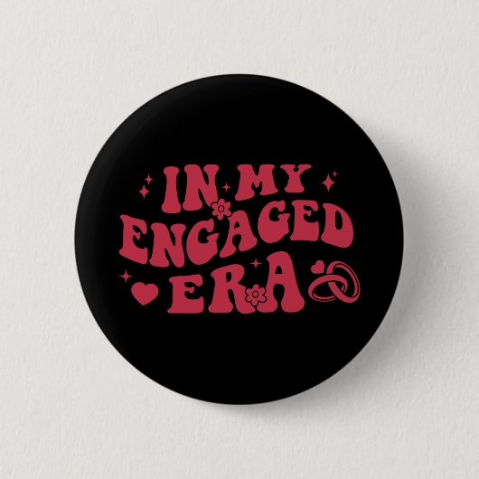 Badge Rond 5 Cm Dans Mon Époque Engagée Retro Mariée Bachelorette  (Devant)