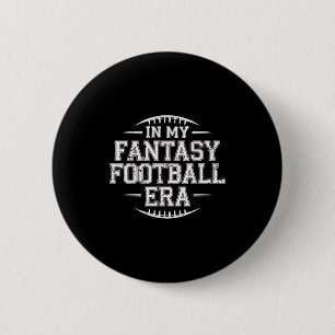 Badge Rond 5 Cm Dans mon Ère de Football Fantastique Rétro Groovy
