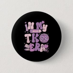 Badge Rond 5 Cm Dans Mon Tk Era Enseignant Retour À L'École Super