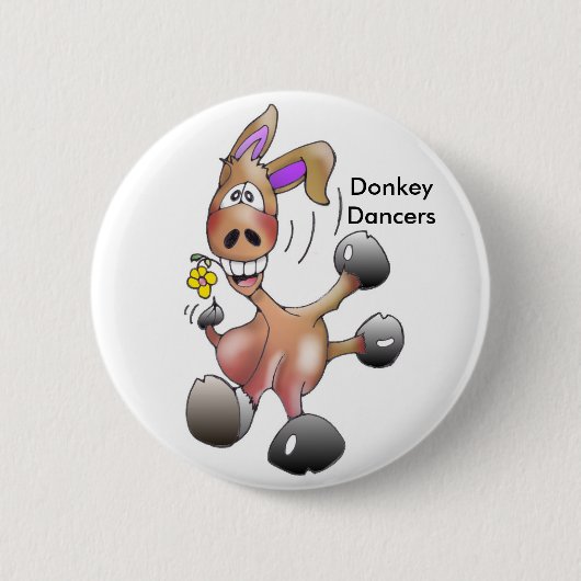 Badge Rond 5 Cm Dansant, DonkeyDancers (Devant)