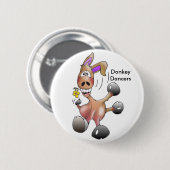 Badge Rond 5 Cm Dansant, DonkeyDancers (Devant & derrière)