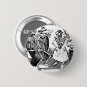 Badge Rond 5 Cm "Dansant le Jarabe dans l'autre monde " (Devant & derrière)