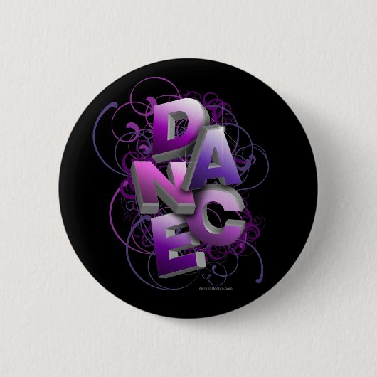Badge Rond 5 Cm Danse 3D (été) (Devant)