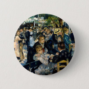 Badge Rond 5 Cm Danse au Moulin de la Galette de Renoir