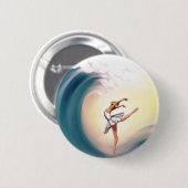 Badge Rond 5 Cm Danse avec des vagues (Devant & derrière)