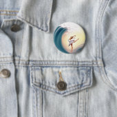 Badge Rond 5 Cm Danse avec des vagues (En situation)