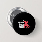 Badge Rond 5 Cm Danse carrée  (Devant & derrière)