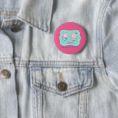 Badge Rond 5 Cm Danse comme personne ne regarde de joyeux cochons (En situation)