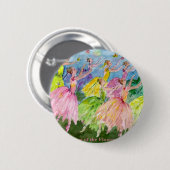 Badge Rond 5 Cm Danse de casse-noix des fleurs (Devant & derrière)