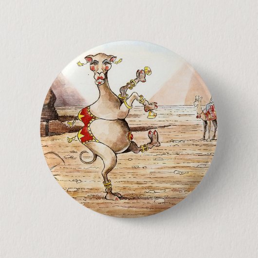 Badge Rond 5 Cm Danse de chameau (Devant)