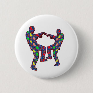 BADGE ROND 5 CM DANSE DE FÊTE DE ZOMBI