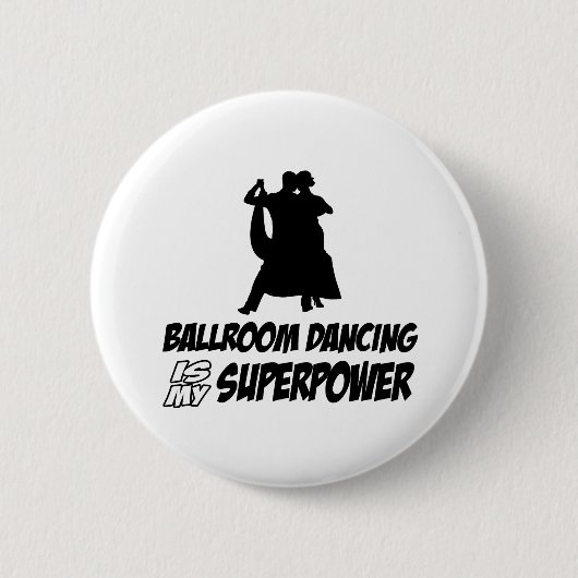 Badge Rond 5 Cm danse de salle de bal (Devant)