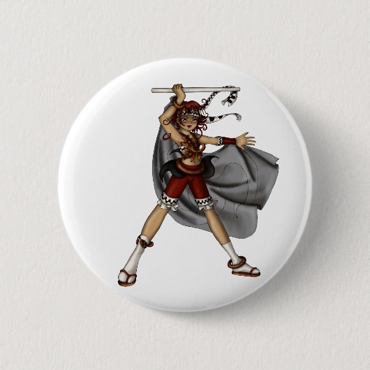 Badge Rond 5 Cm Danse de tambour (Devant)