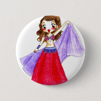 Badge Rond 5 Cm Danse de ventre - Fatima