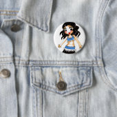 Badge Rond 5 Cm Danse de ventre - Noe (En situation)