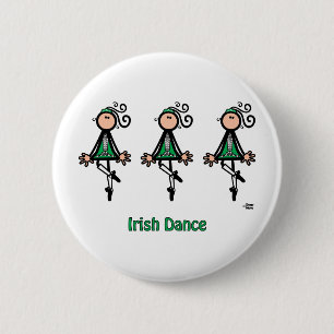 Badge Rond 5 Cm Danse d'Irlandais