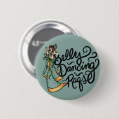 Badge Rond 5 Cm Danse du ventre Raqs Danseuse du ventre (Devant & derrière)