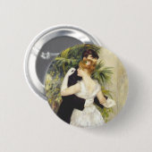 Badge Rond 5 Cm Danse en ville par Renoir (Devant & derrière)