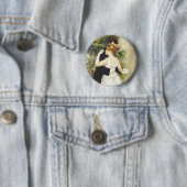Badge Rond 5 Cm Danse en ville par Renoir (En situation)