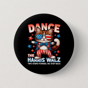 Badge Rond 5 Cm Danse Harris Wheimer Drôle Chat Ladies Kamala H