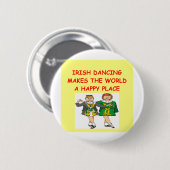 Badge Rond 5 Cm danse irlandaise (Devant & derrière)