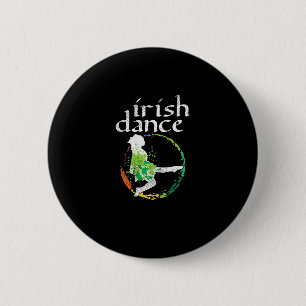 Badge Rond 5 Cm Danse irlandaise filles couleurs Jour de la Saint