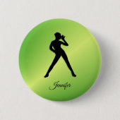 Badge Rond 5 Cm Danse moderne avec nom (Devant)