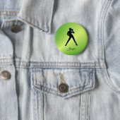 Badge Rond 5 Cm Danse moderne avec nom (En situation)
