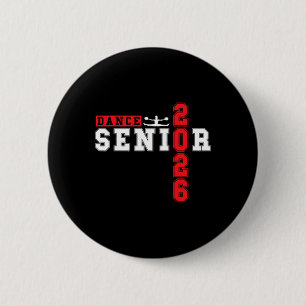 Badge Rond 5 Cm Danse Soirée des Seniors Danse Senior 2026 Diplômé