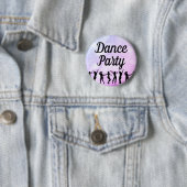 Badge Rond 5 Cm Danse Soirée Silhouette Danseurs (En situation)