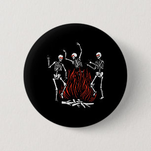 Badge Rond 5 Cm Danser Feu Valentines Jour Os Amour Coeur